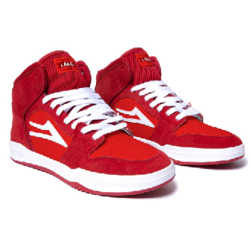 Lakai Telford SMU Skate Shoe - Red/White/UV - Image 4