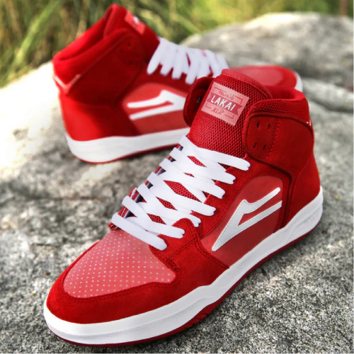 Lakai Telford SMU Skate Shoe - Red/White/UV - Image 7