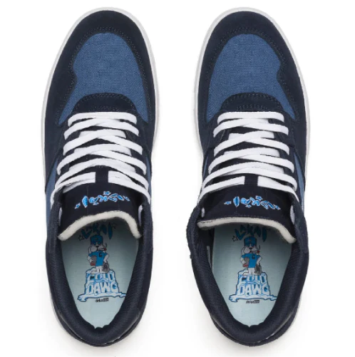 Lakai Villa Skate Shoe - Slate/Navy Suede - Image 3