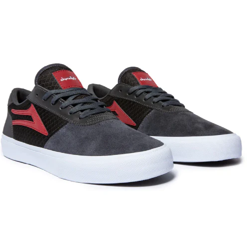 Lakai X Chocolate Manchester Skate Shoe - Grey Reflective - Image 2