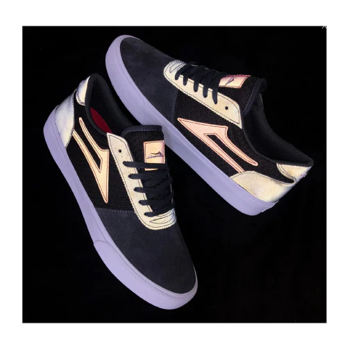 Lakai X Chocolate Manchester Skate Shoe - Grey Reflective - Image 5
