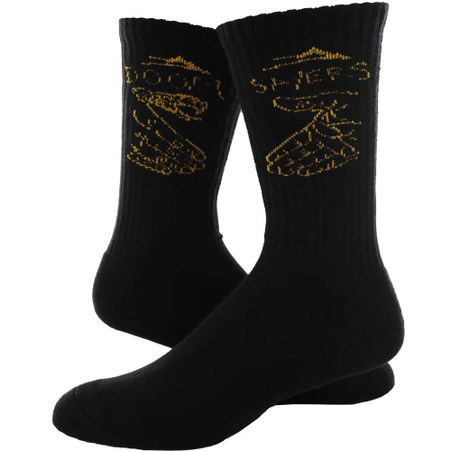 Lakai X Doomsayers Crew Socks Black - Image 2