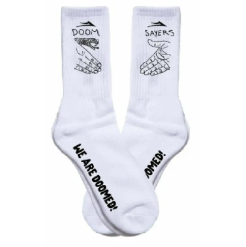Lakai X Doomsayers Crew Socks White
