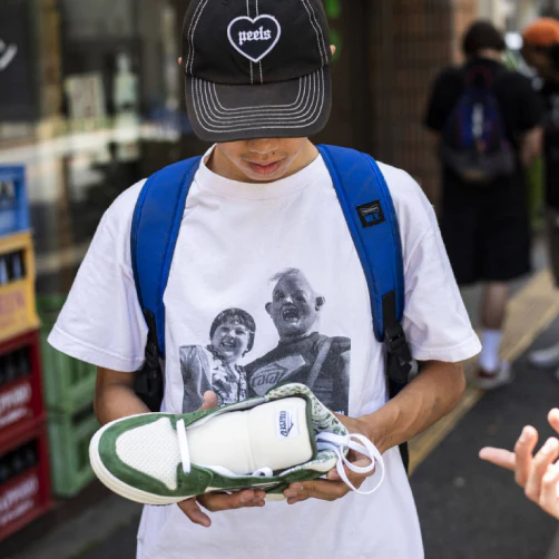 Lakai X Erased Telford Skate Shoe - Green/Cream - Image 6