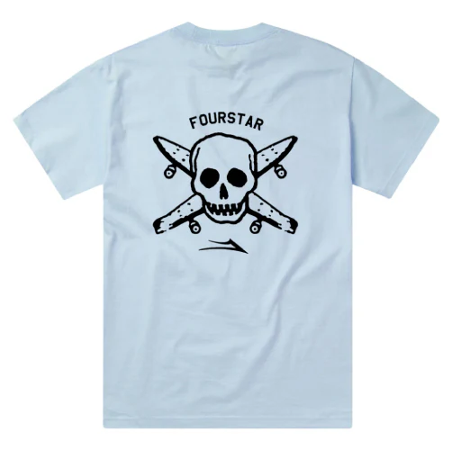 Lakai X Fourstar Street Pirate Tee - Light Blue
