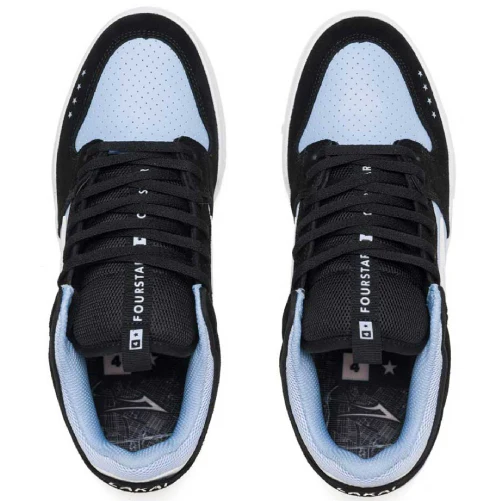 Lakai X Fourstar Telford Low Skate Shoe - Light Blue/Black - Image 3