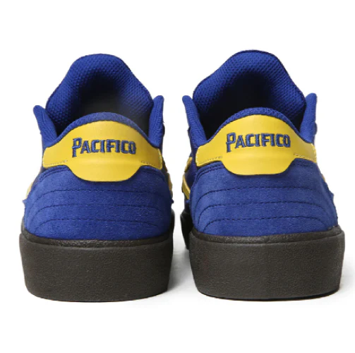 Lakai X Pacifico Cambridge SMU Skate Shoe - Blue/Yellow - Image 3