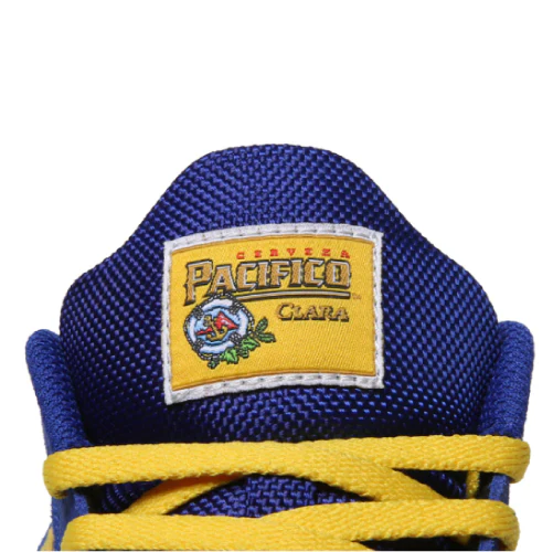 Lakai X Pacifico Cambridge SMU Skate Shoe - Blue/Yellow - Image 4