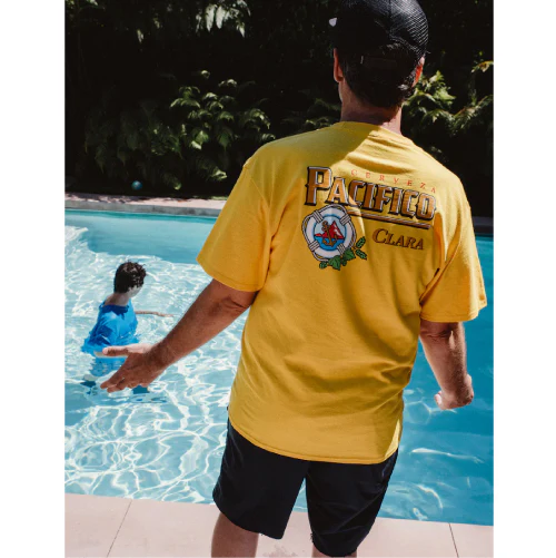 Lakai X Pacifico Cerveza Tee - Yellow - Image 3