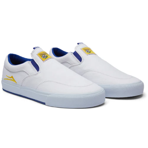 Lakai X Pacifico Owen VLK Shoe - White/White Canvas - Image 2