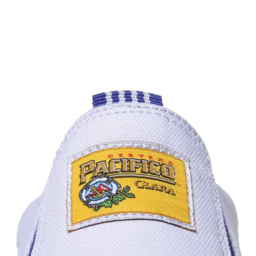 Lakai X Pacifico Owen VLK Shoe - White/White Canvas - Image 4