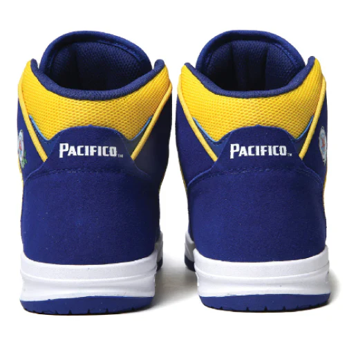 Lakai X Pacifico Telford SMU Skate Shoe - Blue/Yellow - Image 4