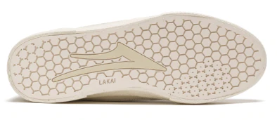 Lakai X Paterson Cambridge Leather Skate Shoe - Cream - Image 4