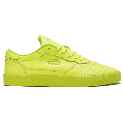 Lakai X Paterson Cambridge Lime Green Leather Skate Shoe