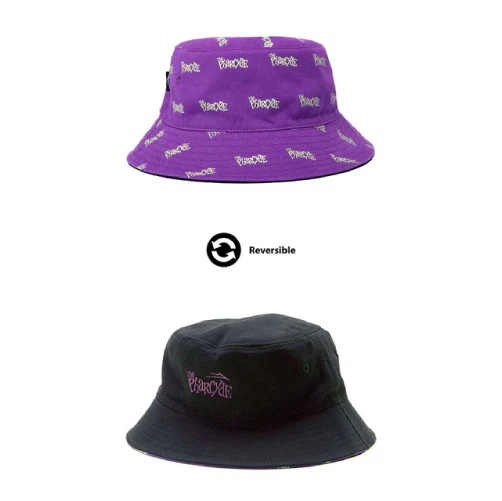Lakai X Pharcyde Reversable Bucket Hat - Black/Purple Glow - Image 2
