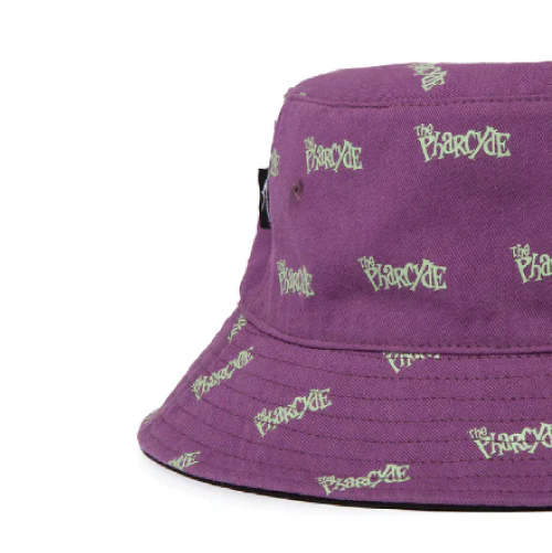 Lakai X Pharcyde Reversable Bucket Hat - Black/Purple Glow - Image 4
