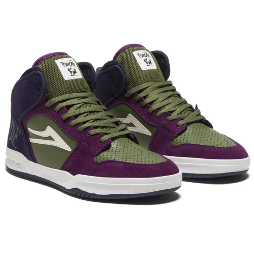 Lakai X Pharcyde Telford Skate Shoe - Grape/Olive - Image 2