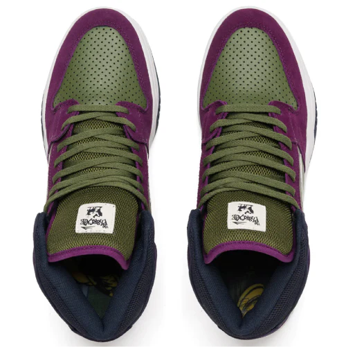 Lakai X Pharcyde Telford Skate Shoe - Grape/Olive - Image 3
