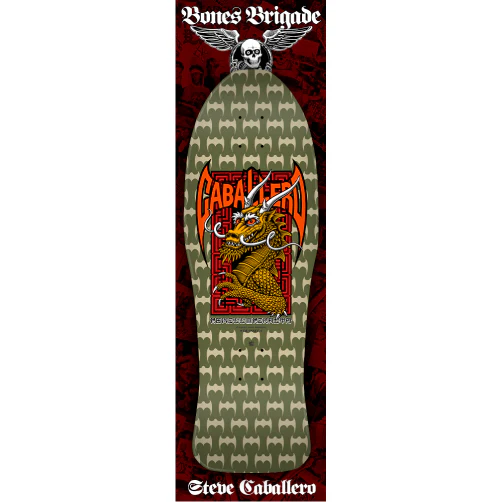 LIMITED Powell Peralta Bones Brigade Series 13 STEVE CABALLERO Dragon & Bats Green Deck - Image 4