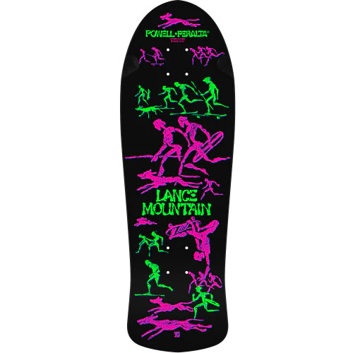 *LIMITED* Powell Peralta Bones Brigade Series 14 LANCE MOUNTAIN Blacklight Deck 9.9"