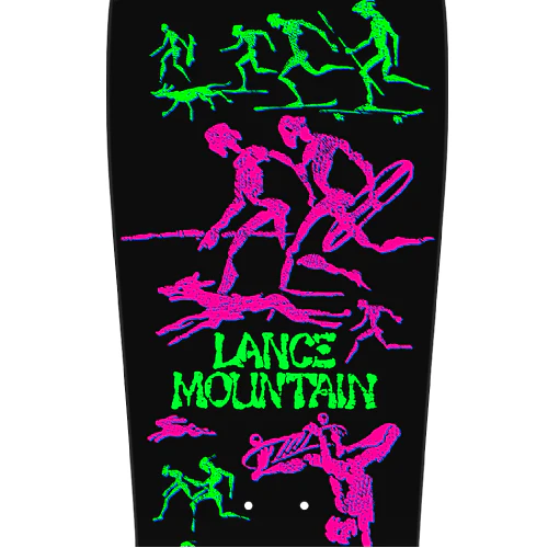 *LIMITED* Powell Peralta Bones Brigade Series 14 LANCE MOUNTAIN Blacklight Deck 9.9" - Image 2