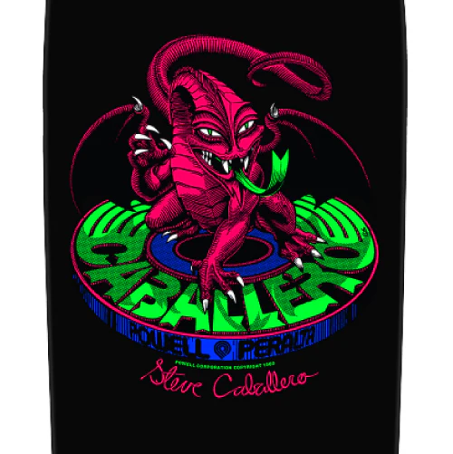*LIMITED* Powell Peralta Bones Brigade Series 14 STEVE CABALLERO Blacklight Deck 10" - Image 2