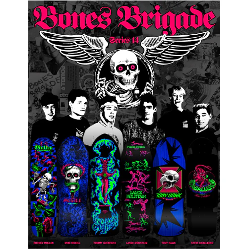 *LIMITED* Powell Peralta Bones Brigade Series 14 STEVE CABALLERO Blacklight Deck 10" - Image 5