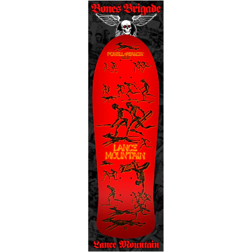 *LIMITED* Powell Peralta Bones Brigade Series 15 LANCE MOUNTAIN Red Deck 9.9" - Image 3
