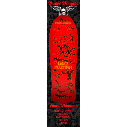 *LIMITED* Powell Peralta Bones Brigade Series 15 LANCE MOUNTAIN Red Deck 9.9" - Image 4