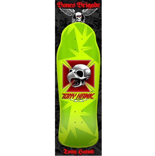 *LIMITED* Powell Peralta Bones Brigade Series 15 TONY HAWK Lime Deck 10.38" - Image 3