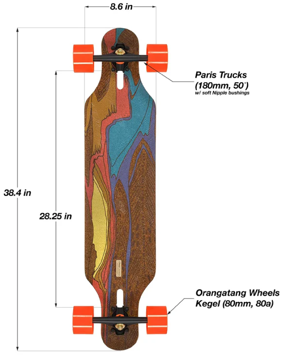 Loaded Icarus Flex 2 Longboard Complete 38.4" - Image 8