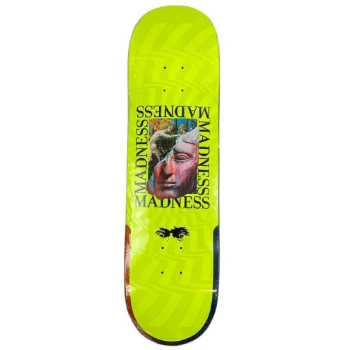 Madness Labotomy R7 Neon Yellow Skateboard Deck 8.5"