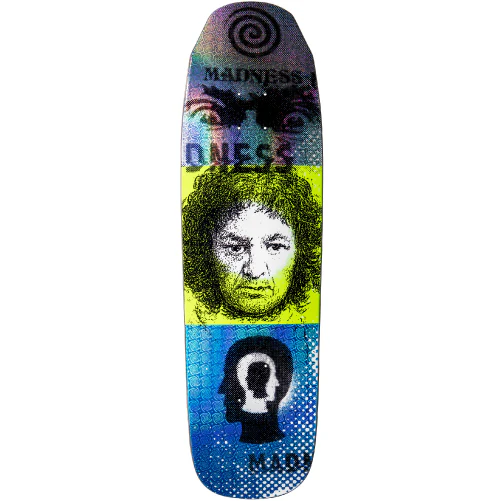 Madness Reflector Holographic R7 Shaped Skateboard Deck 9.0"