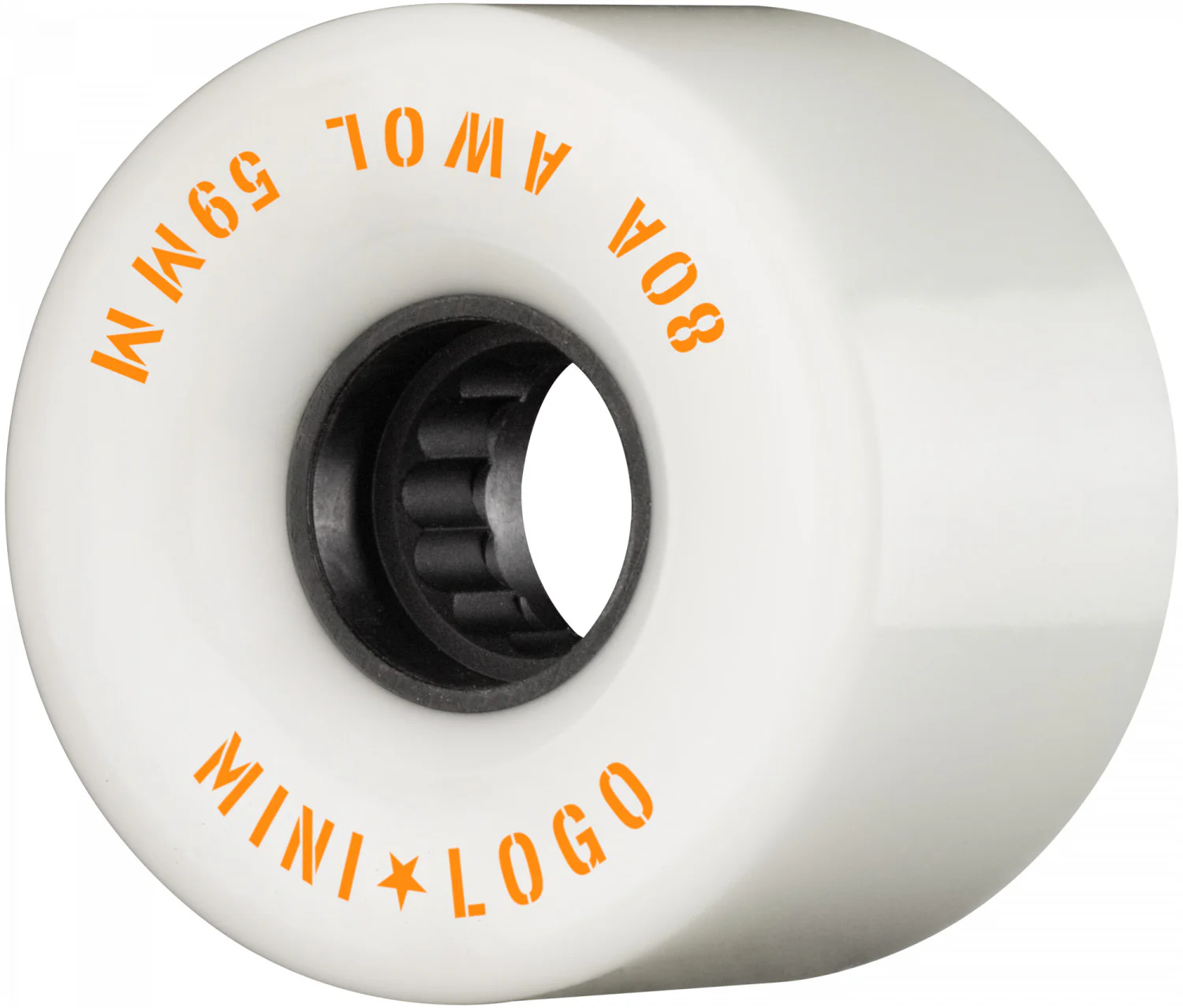 Mini Logo AWOL Lift Kit - Skateboard Wheels, Bearings, Risers and Hardware Set White 63MM 80A - Image 3
