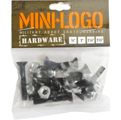 Mini Logo Cruiser Kit - Skateboard Trucks, Wheels, Bearings, Risers, Grip and Hardware Set Black 59MM 80A - Image 7