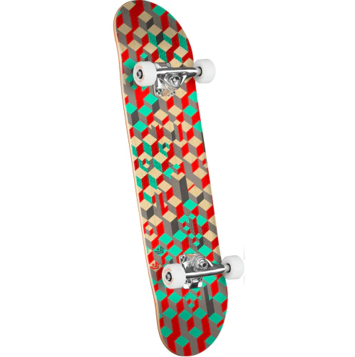 Mini Logo Pattern Blocks Complete Skateboard 8.0" - Image 2