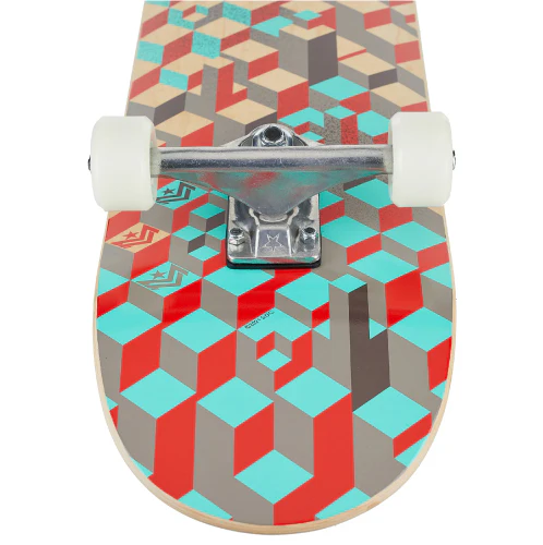 Mini Logo Pattern Blocks Complete Skateboard 8.0" - Image 6