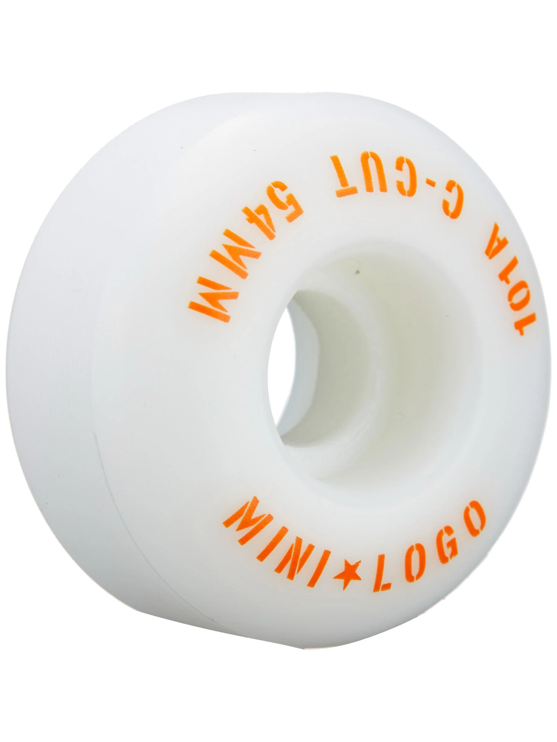 Mini Logo Skateboard C-Cut Wheels White 54MM 101A - Image 3