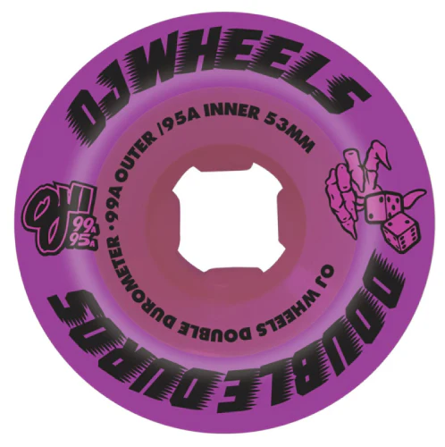 OJ Double Duro Wheels Purple 53MM 99A/95A