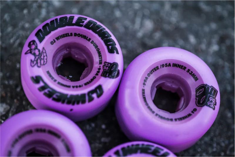 OJ Double Duro Wheels Purple 53MM 99A/95A - Image 4