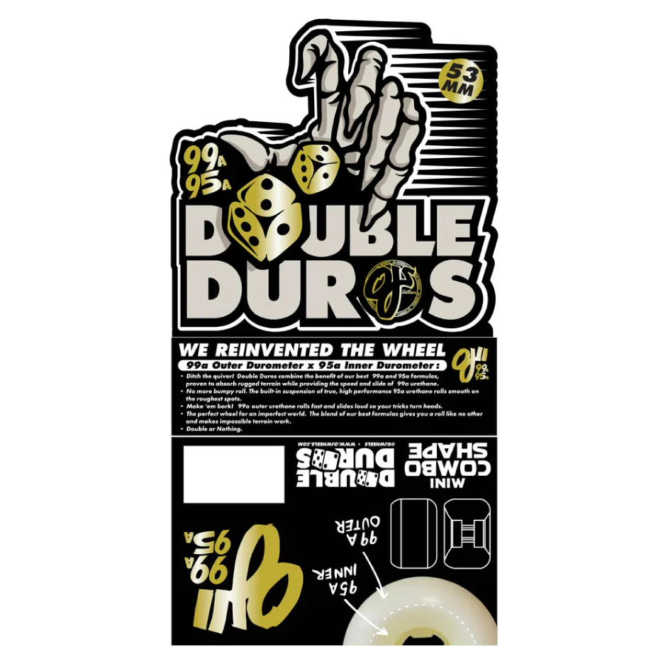 OJ Double Duro Wheels Purple 53MM 99A/95A - Image 6