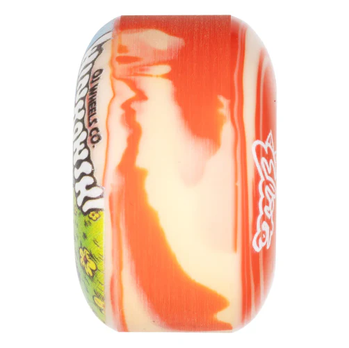 OJ Erick Winkowski Mushroom Elite EZ EDGE Skateboard Wheels Orange Swirl 53MM 101A - Image 3