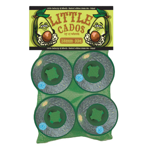 OJ Lil Doodies Avocado Wheels White 58MM 99A - Image 3