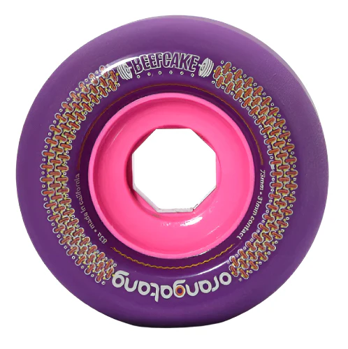 Orangatang Beefcake Wheels Purple/Pink 73MM 83A