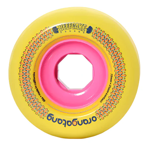 Orangatang Beefcake Wheels Yellow/Pink 73MM 86A