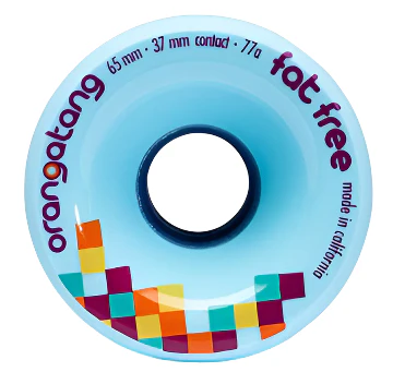 Orangatang Fat Free Wheels Blue 65MM 77A