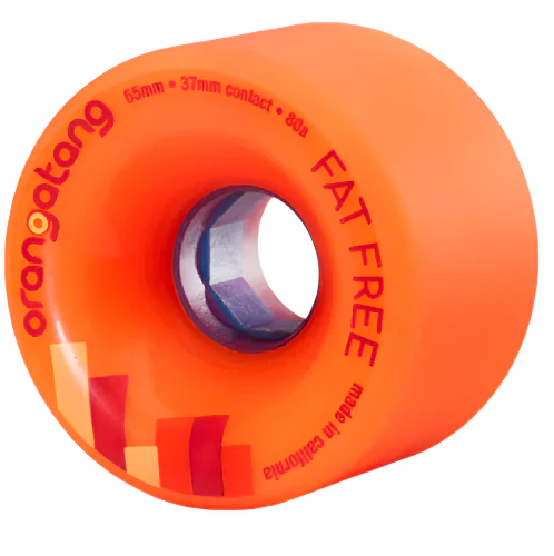 Orangatang Fat Free Wheels Orange 65MM 80A - Image 2
