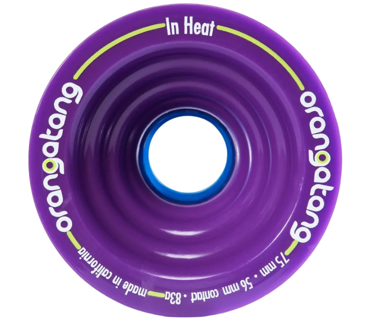 Orangatang In Heat Longboard Wheels Purple 75MM 83A