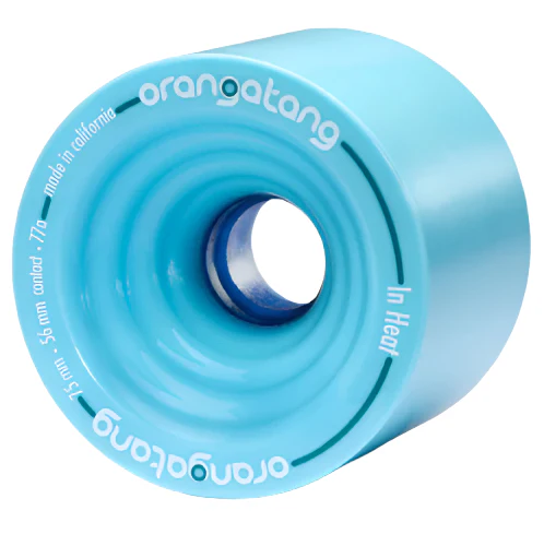 Orangatang In Heat Wheels Blue 75MM 77A - Image 2