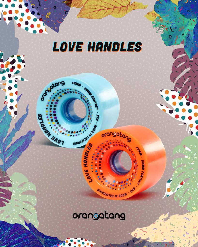Orangatang Love Handles Wheels Blue 65MM 77A - Image 4